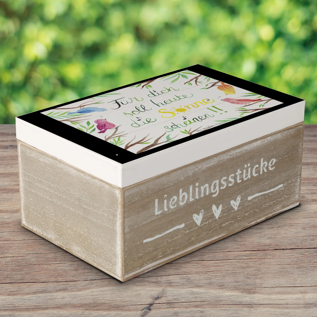 Skrzynia drewniana Ptaki Słońce Dekoracje kwiatowe, dekoracje wiosenne, dekoracje letnie, dekoracja, pozytywna wiadomość, miłośnik natury, na zewnątrz, natura, przygoda