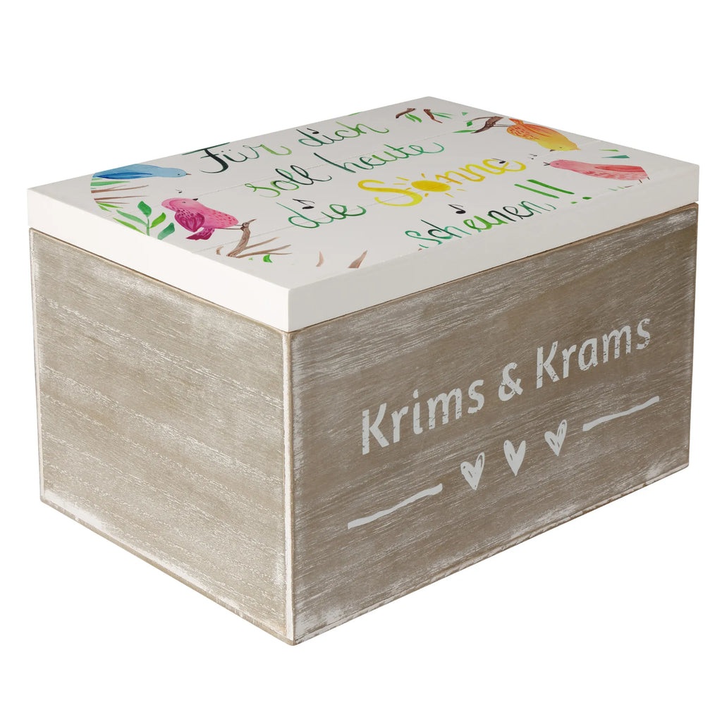 Skrzynia drewniana Ptaki Słońce Dekoracje kwiatowe, dekoracje wiosenne, dekoracje letnie, dekoracja, pozytywna wiadomość, miłośnik natury, na zewnątrz, natura, przygoda