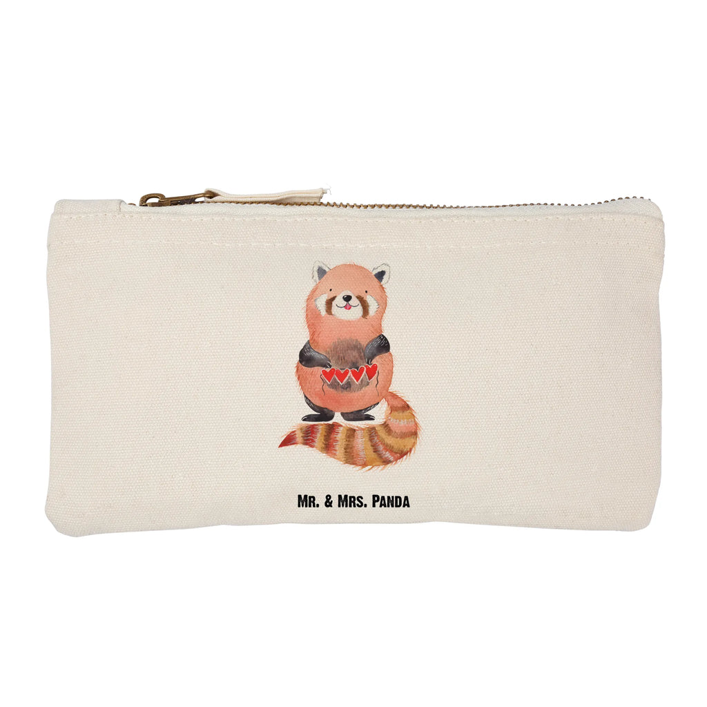torebka na makijaż Czerwony Panda pencil case, kosmetiktäschchen, aufbewahrungsbeutel, Federmappe, Waschtasche, Mäppchen, toiletry bag, Schminktasche, Etui, pinsel tasche, Kulturbeutel, Waschbeutel, utensilientasche, Kosmetiktasche, Schminktäschchen, Stiftemäppchen, Schminkbeutel, beauty case, Kulturtasche, aufbewahrungstasche, beauty tasche, Kosmetikbeutel, Schlampermäppchen, Tiermotive, Tiere, Lustige Sprüche, Gute Laune, Rot, Herz, Lieblingsmensch, Liebling, Liebe, Panda
