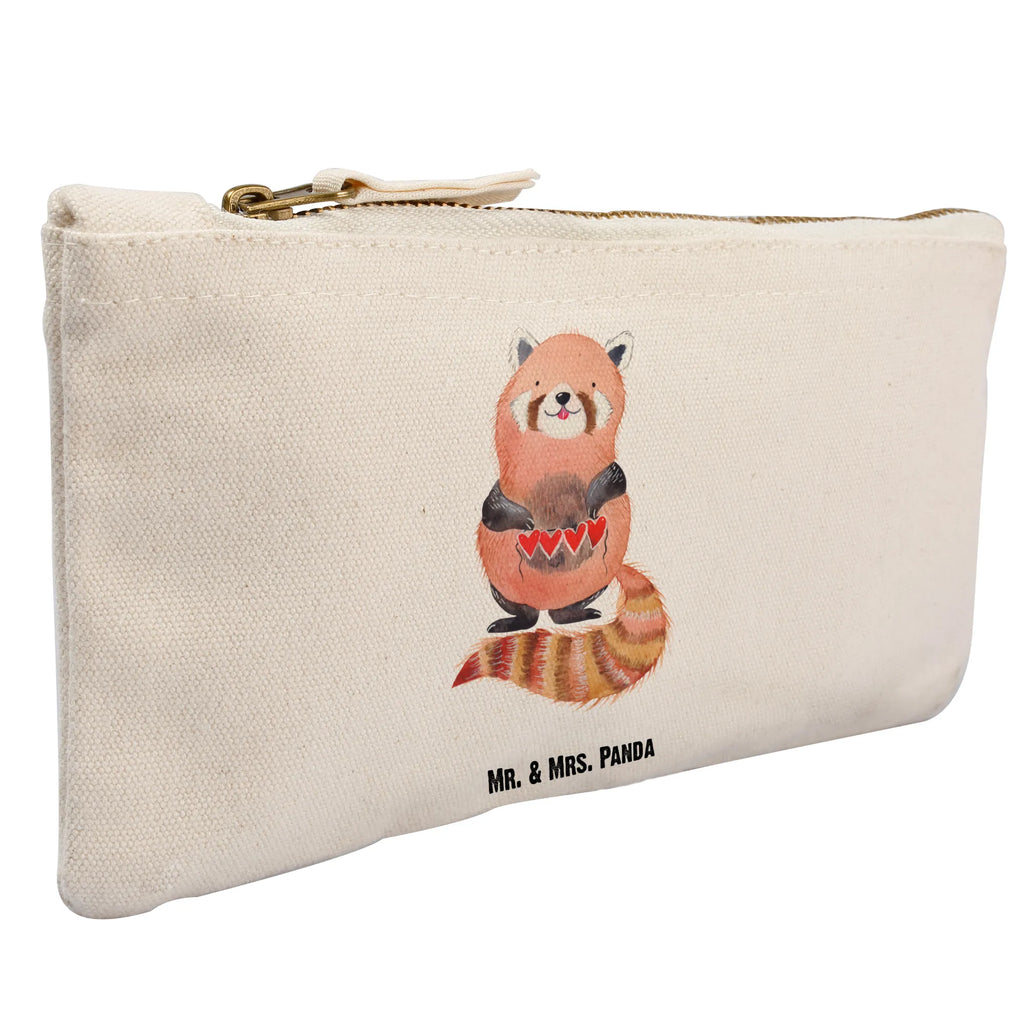 torebka na makijaż Czerwony Panda pencil case, kosmetiktäschchen, aufbewahrungsbeutel, Federmappe, Waschtasche, Mäppchen, toiletry bag, Schminktasche, Etui, pinsel tasche, Kulturbeutel, Waschbeutel, utensilientasche, Kosmetiktasche, Schminktäschchen, Stiftemäppchen, Schminkbeutel, beauty case, Kulturtasche, aufbewahrungstasche, beauty tasche, Kosmetikbeutel, Schlampermäppchen, Tiermotive, Tiere, Lustige Sprüche, Gute Laune, Rot, Herz, Lieblingsmensch, Liebling, Liebe, Panda