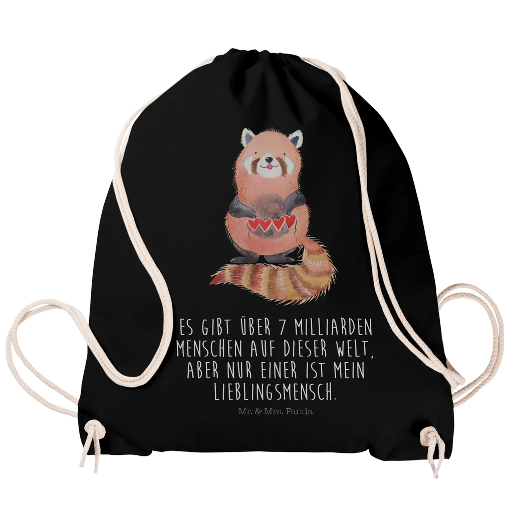 Drawstring bag red panda carrier bag, sports bag, bag, gym bag, jute bag, hipster, small animals, cute, funny, cute animal motives, hand drawn, small world, funny sayings, good mood, happy, gifts, gift ideas, special gifts, animal lover, card, darling, heart, red, love, favourite person, Panda