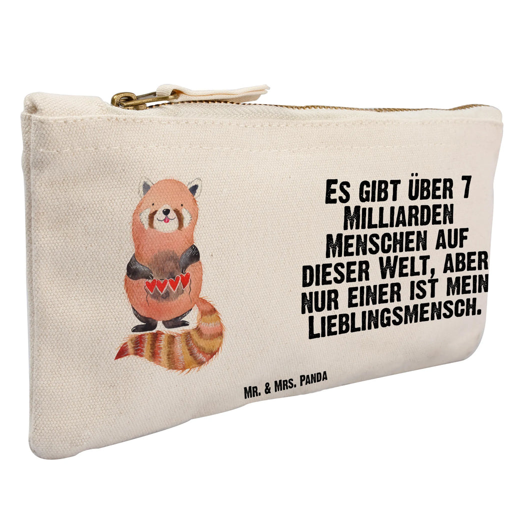 torebka na makijaż Czerwony Panda pencil case, kosmetiktäschchen, aufbewahrungsbeutel, Federmappe, Waschtasche, Mäppchen, toiletry bag, Schminktasche, Etui, pinsel tasche, Kulturbeutel, Waschbeutel, utensilientasche, Kosmetiktasche, Schminktäschchen, Stiftemäppchen, Schminkbeutel, beauty case, Kulturtasche, aufbewahrungstasche, beauty tasche, Kosmetikbeutel, Schlampermäppchen, Tiermotive, Tiere, Lustige Sprüche, Gute Laune, Rot, Herz, Lieblingsmensch, Liebling, Liebe, Panda