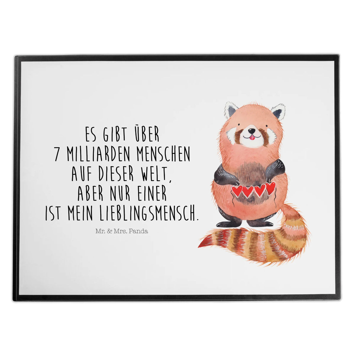Desk pad red panda children, office, Desk pad, girl, underlay, desk, small animals, cute, funny, cute animal motives, hand drawn, small world, funny sayings, good mood, happy, gifts, gift ideas, special gifts, animal lover, card, heart, favourite person, Panda, darling, red, love