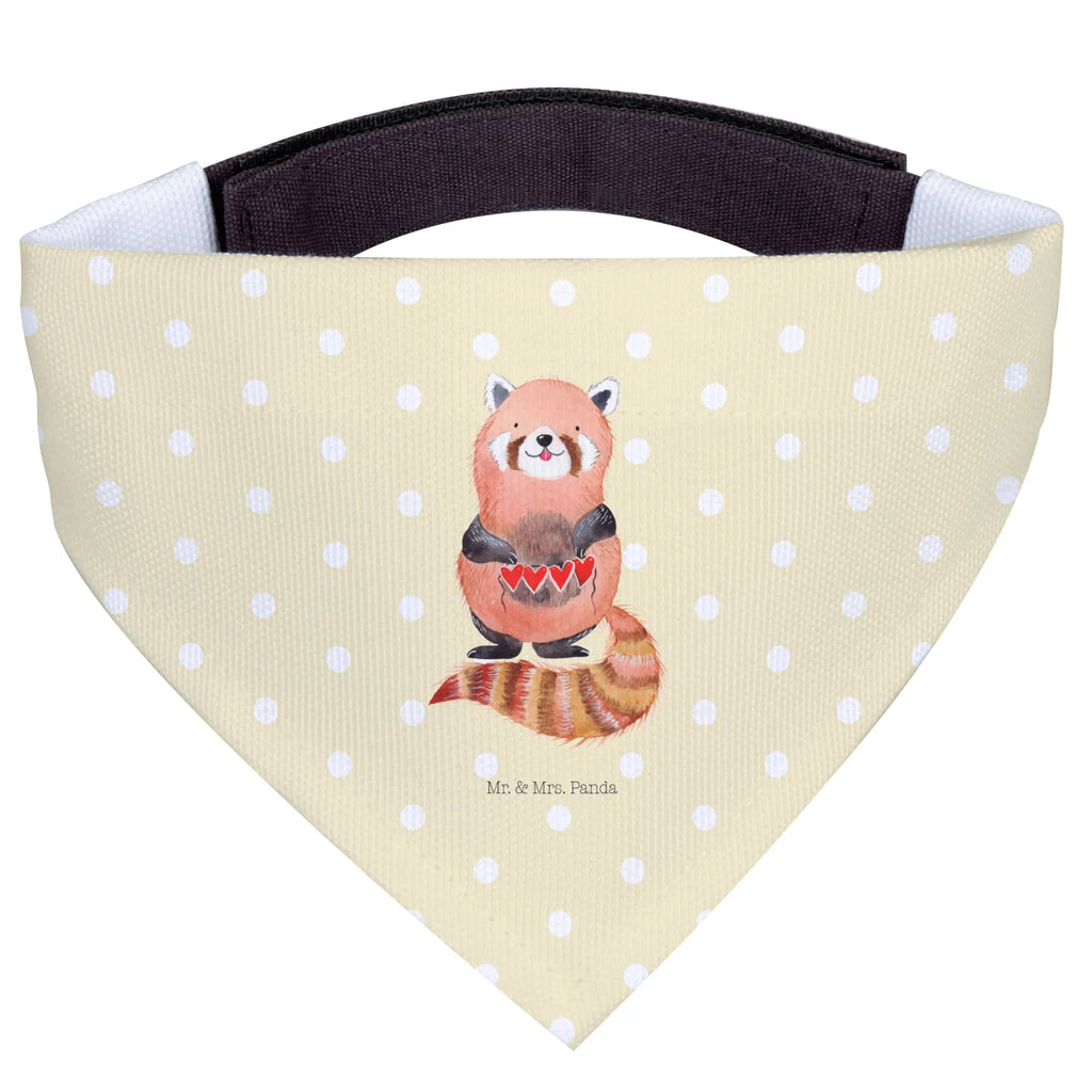 Chusta na szyję dla psa L Czerwony Panda Tuch, Mittelgroße Hunde, Hunde, Hundehalstuch, Halstuch, Mittel, Lustige Sprüche, Tiere, Tiermotive, Gute Laune, Liebling, Liebe, Herz, Lieblingsmensch, Rot, Panda
