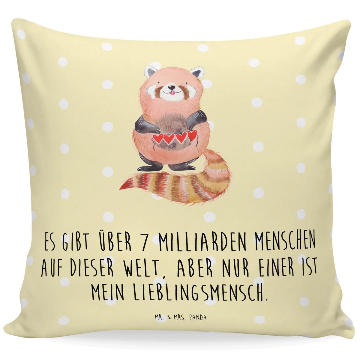 40x40 poduszka Czerwony Panda Motywy zwierzęce, dobra energia, zabawne powiedzonka, zwierzęta