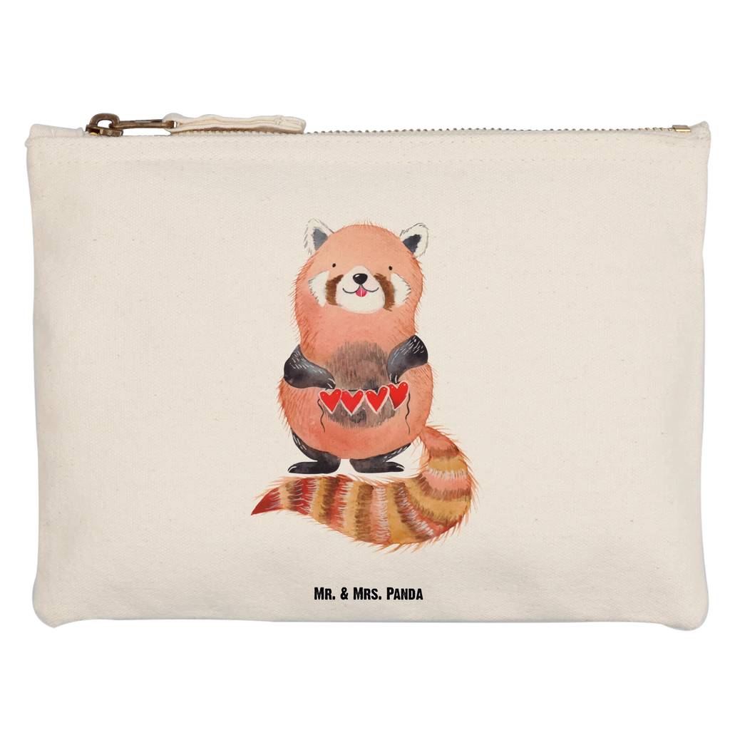 torebka na makijaż Czerwony Panda pencil case, kosmetiktäschchen, aufbewahrungsbeutel, Federmappe, Waschtasche, Mäppchen, toiletry bag, Schminktasche, Etui, pinsel tasche, Kulturbeutel, Waschbeutel, utensilientasche, Kosmetiktasche, Schminktäschchen, Stiftemäppchen, Schminkbeutel, beauty case, Kulturtasche, aufbewahrungstasche, beauty tasche, Kosmetikbeutel, Schlampermäppchen, Tiermotive, Tiere, Lustige Sprüche, Gute Laune, Rot, Herz, Lieblingsmensch, Liebling, Liebe, Panda
