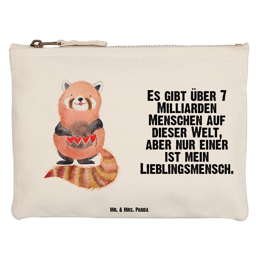 torebka na makijaż Czerwony Panda pencil case, kosmetiktäschchen, aufbewahrungsbeutel, Federmappe, Waschtasche, Mäppchen, toiletry bag, Schminktasche, Etui, pinsel tasche, Kulturbeutel, Waschbeutel, utensilientasche, Kosmetiktasche, Schminktäschchen, Stiftemäppchen, Schminkbeutel, beauty case, Kulturtasche, aufbewahrungstasche, beauty tasche, Kosmetikbeutel, Schlampermäppchen, Tiermotive, Tiere, Lustige Sprüche, Gute Laune, Rot, Herz, Lieblingsmensch, Liebling, Liebe, Panda