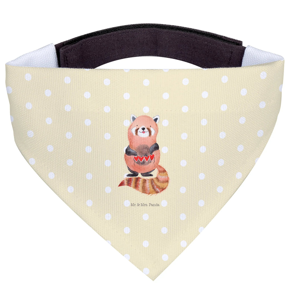 Chusta na szyję dla psa L Czerwony Panda Tuch, Mittelgroße Hunde, Hunde, Hundehalstuch, Halstuch, Mittel, Lustige Sprüche, Tiere, Tiermotive, Gute Laune, Liebling, Liebe, Herz, Lieblingsmensch, Rot, Panda