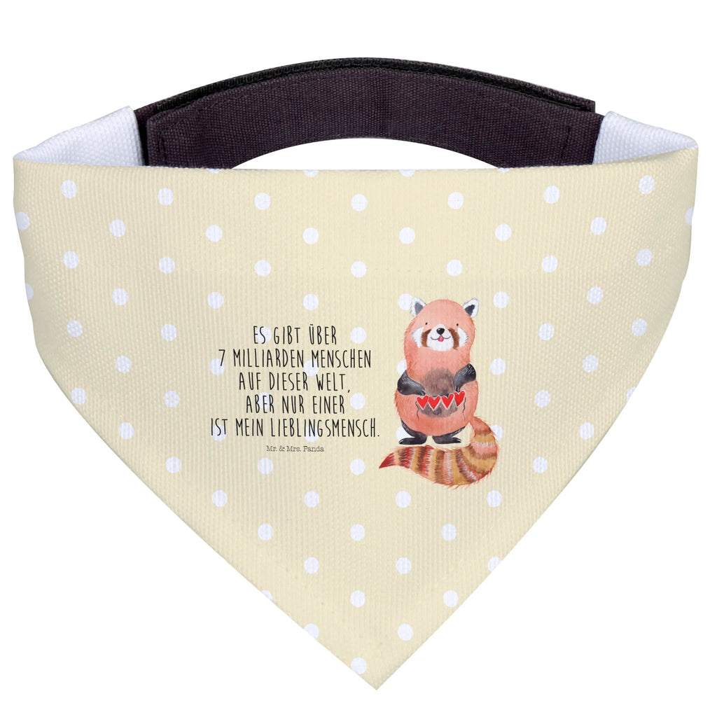 Chusta na szyję dla psa L Czerwony Panda Tuch, Mittelgroße Hunde, Hunde, Hundehalstuch, Halstuch, Mittel, Lustige Sprüche, Tiere, Tiermotive, Gute Laune, Liebling, Liebe, Herz, Lieblingsmensch, Rot, Panda