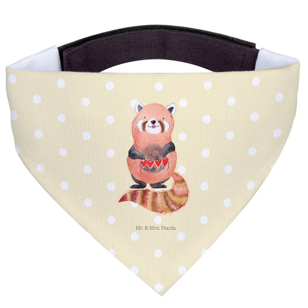 Chusta na szyję dla psa L Czerwony Panda Tuch, Mittelgroße Hunde, Hunde, Hundehalstuch, Halstuch, Mittel, Lustige Sprüche, Tiere, Tiermotive, Gute Laune, Liebling, Liebe, Herz, Lieblingsmensch, Rot, Panda