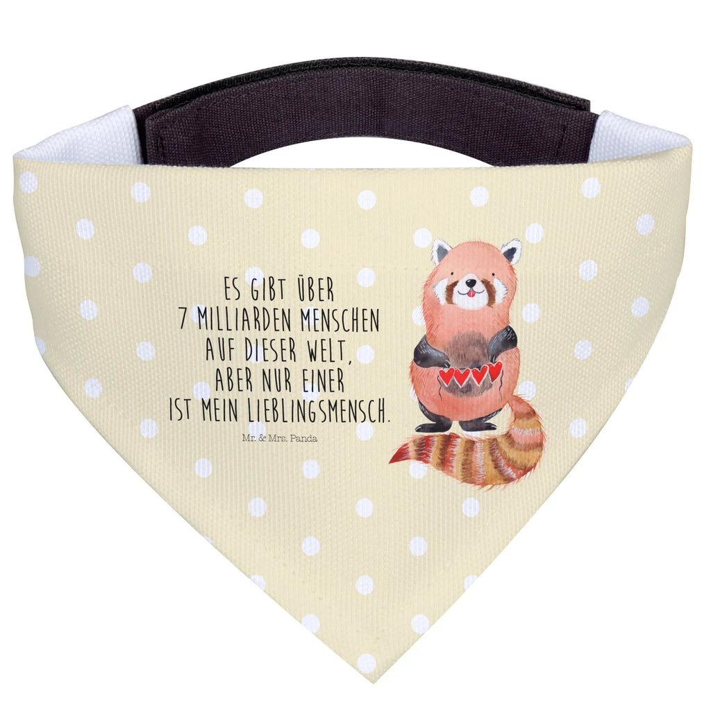 Chusta na szyję dla psa L Czerwony Panda Tuch, Mittelgroße Hunde, Hunde, Hundehalstuch, Halstuch, Mittel, Lustige Sprüche, Tiere, Tiermotive, Gute Laune, Liebling, Liebe, Herz, Lieblingsmensch, Rot, Panda