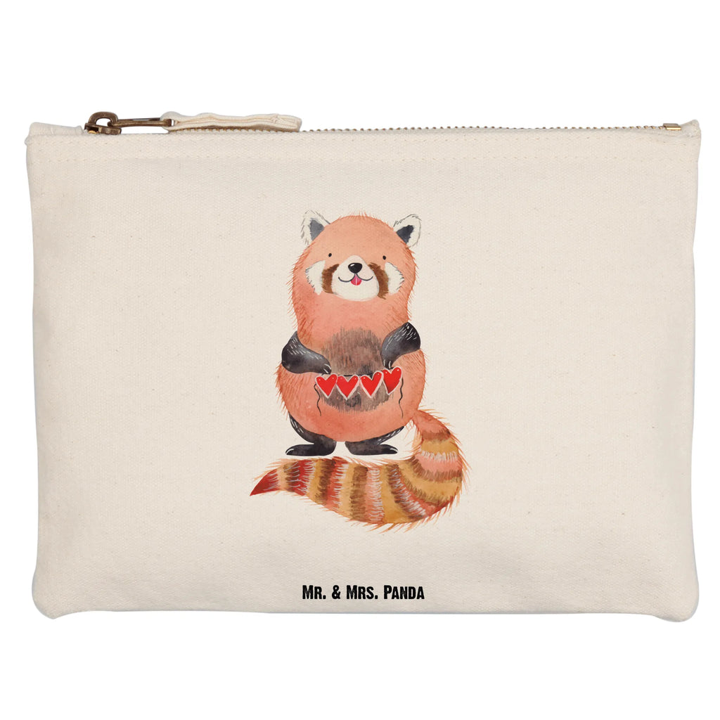 torebka na makijaż Czerwony Panda pencil case, kosmetiktäschchen, aufbewahrungsbeutel, Federmappe, Waschtasche, Mäppchen, toiletry bag, Schminktasche, Etui, pinsel tasche, Kulturbeutel, Waschbeutel, utensilientasche, Kosmetiktasche, Schminktäschchen, Stiftemäppchen, Schminkbeutel, beauty case, Kulturtasche, aufbewahrungstasche, beauty tasche, Kosmetikbeutel, Schlampermäppchen, Tiermotive, Tiere, Lustige Sprüche, Gute Laune, Rot, Herz, Lieblingsmensch, Liebling, Liebe, Panda