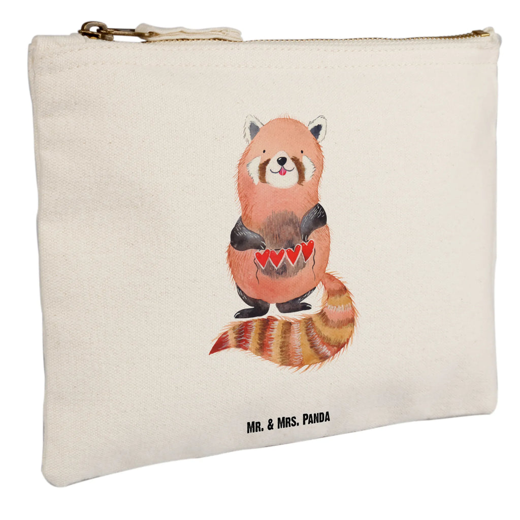 torebka na makijaż Czerwony Panda pencil case, kosmetiktäschchen, aufbewahrungsbeutel, Federmappe, Waschtasche, Mäppchen, toiletry bag, Schminktasche, Etui, pinsel tasche, Kulturbeutel, Waschbeutel, utensilientasche, Kosmetiktasche, Schminktäschchen, Stiftemäppchen, Schminkbeutel, beauty case, Kulturtasche, aufbewahrungstasche, beauty tasche, Kosmetikbeutel, Schlampermäppchen, Tiermotive, Tiere, Lustige Sprüche, Gute Laune, Rot, Herz, Lieblingsmensch, Liebling, Liebe, Panda