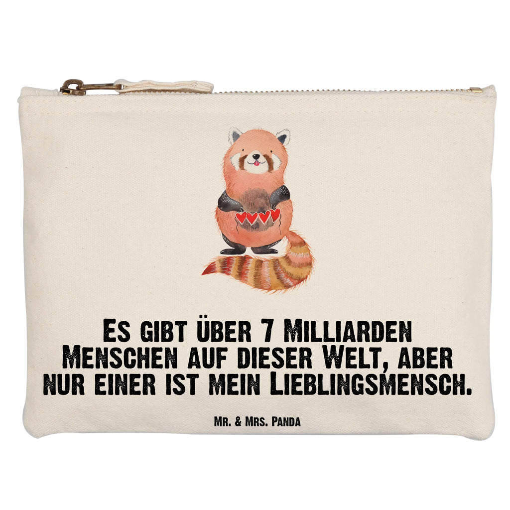 torebka na makijaż Czerwony Panda pencil case, kosmetiktäschchen, aufbewahrungsbeutel, Federmappe, Waschtasche, Mäppchen, toiletry bag, Schminktasche, Etui, pinsel tasche, Kulturbeutel, Waschbeutel, utensilientasche, Kosmetiktasche, Schminktäschchen, Stiftemäppchen, Schminkbeutel, beauty case, Kulturtasche, aufbewahrungstasche, beauty tasche, Kosmetikbeutel, Schlampermäppchen, Tiermotive, Tiere, Lustige Sprüche, Gute Laune, Rot, Herz, Lieblingsmensch, Liebling, Liebe, Panda