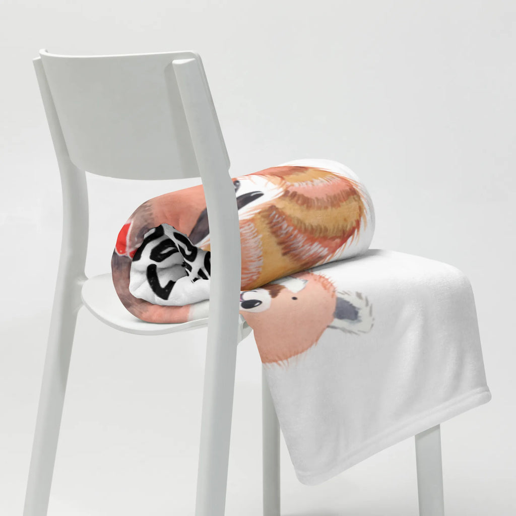 Kocyk dla niemowląt Czerwony Panda Motywy zwierzęce, dobra energia, zabawne powiedzonka, zwierzęta