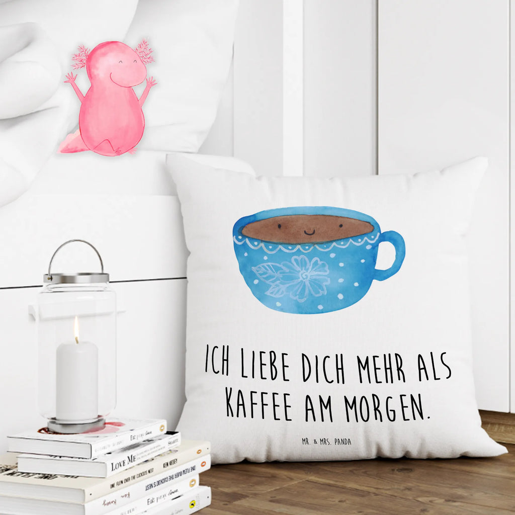Cushion Coffee Cup settee, cushion, pad, pillow case, bedroom, 40x40, sofa, bed, couch, soft, 40 x 40, fluffy, Pillow, pillows, small animals, cute, funny, cute animal motives, hand drawn, small world, funny sayings, good mood, happy, gifts, gift ideas, special gifts, animal lover, card, love, pleasure, taste, cup, happiness, Coffee