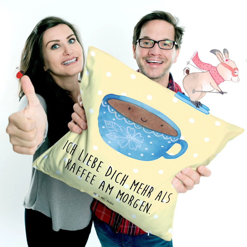 Cushion Coffee Cup settee, cushion, pad, pillow case, bedroom, 40x40, sofa, bed, couch, soft, 40 x 40, fluffy, Pillow, pillows, small animals, cute, funny, cute animal motives, hand drawn, small world, funny sayings, good mood, happy, gifts, gift ideas, special gifts, animal lover, card, love, pleasure, taste, cup, happiness, Coffee