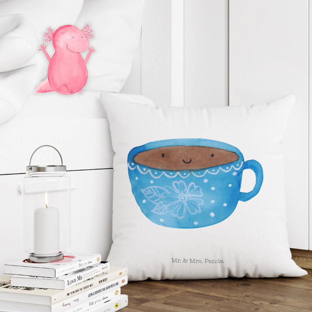 Cushion Coffee Cup settee, cushion, pad, pillow case, bedroom, 40x40, sofa, bed, couch, soft, 40 x 40, fluffy, Pillow, pillows, small animals, cute, funny, cute animal motives, hand drawn, small world, funny sayings, good mood, happy, gifts, gift ideas, special gifts, animal lover, card, love, pleasure, taste, cup, happiness, Coffee
