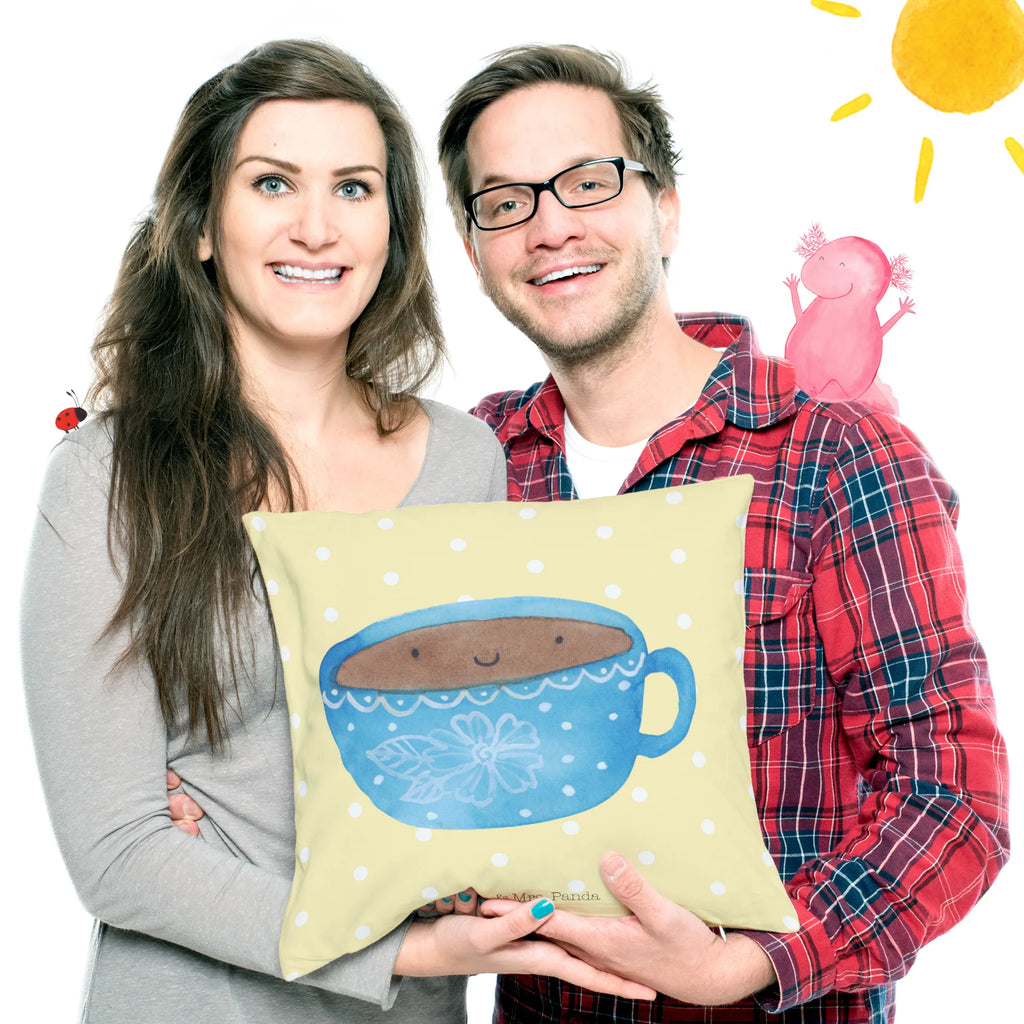 Cushion Coffee Cup settee, cushion, pad, pillow case, bedroom, 40x40, sofa, bed, couch, soft, 40 x 40, fluffy, Pillow, pillows, small animals, cute, funny, cute animal motives, hand drawn, small world, funny sayings, good mood, happy, gifts, gift ideas, special gifts, animal lover, card, love, pleasure, taste, cup, happiness, Coffee