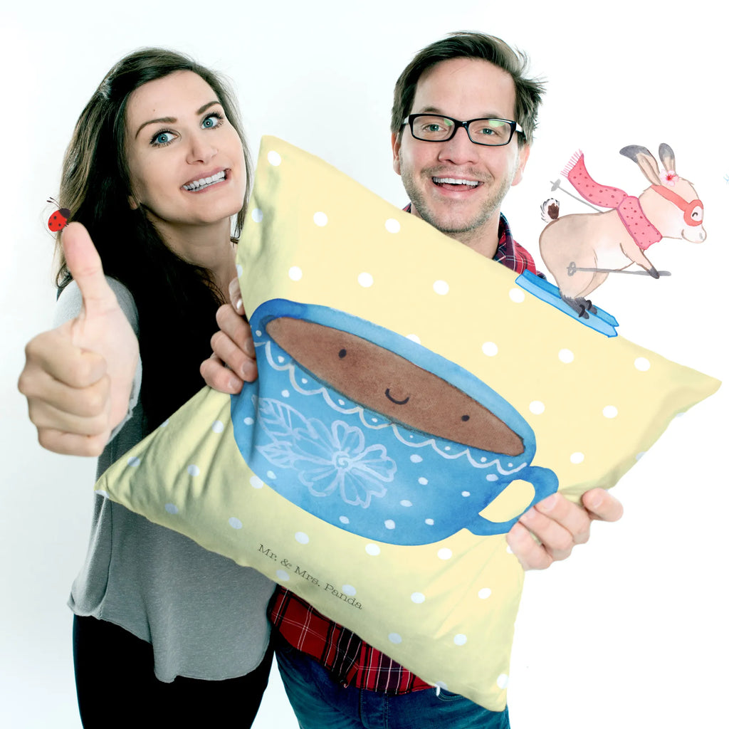 Cushion Coffee Cup settee, cushion, pad, pillow case, bedroom, 40x40, sofa, bed, couch, soft, 40 x 40, fluffy, Pillow, pillows, small animals, cute, funny, cute animal motives, hand drawn, small world, funny sayings, good mood, happy, gifts, gift ideas, special gifts, animal lover, card, love, pleasure, taste, cup, happiness, Coffee