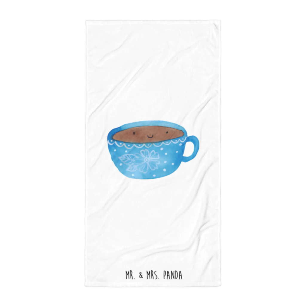 XL ręcznik kąpielowy Kawa kubek Motywy zwierzęce, dobra energia, zabawne powiedzonka, zwierzęta