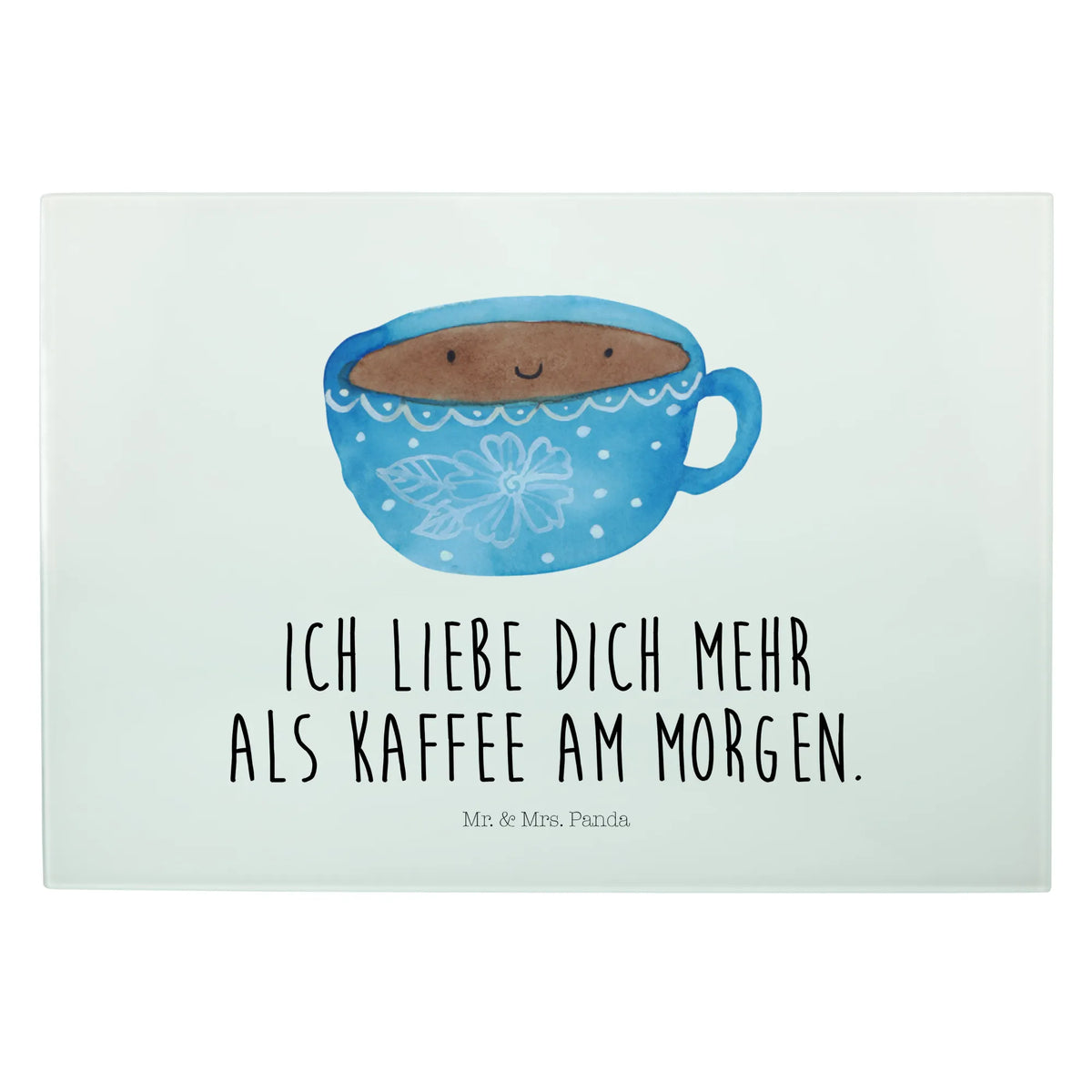 Glasschneidebrett Kaffee Tasse