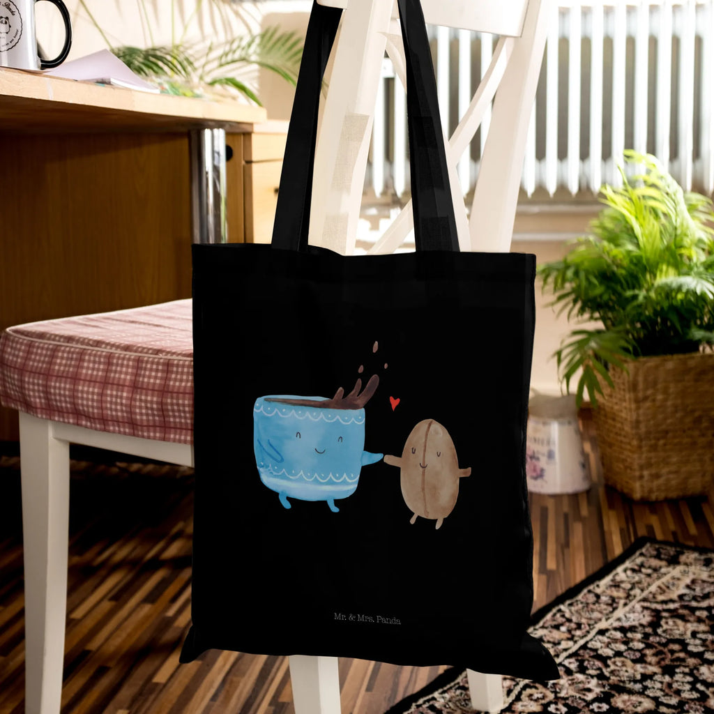 Tote bag Coffee Bean pouch, shoulder bag, cotton bag, cloth bag, shopper, bag, shopping bag, jute bag, Carrier bag, small animals, cute, funny, cute animal motives, hand drawn, small world, funny sayings, good mood, happy, gifts, gift ideas, special gifts, animal lover, card, coffee bean, happiness, pleasure, satisfaction, Coffee