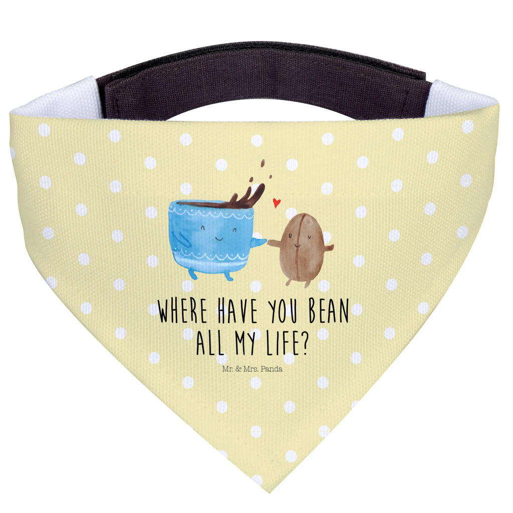 Chusta na szyję dla psa L kawa ziarno mittel, mittelgroße Hunde, Tuch, Halstuch, Hunde, Hundehalstuch, Tiermotive, lustige Sprüche, Gute Laune, Tiere, Kaffee, Glück, Kaffeebohne, Genuss, Zufriedenheit