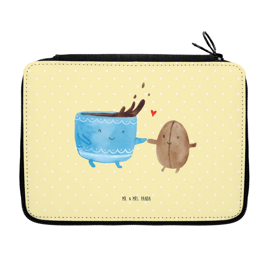 Leather folder Coffee Bean primary school, pencil case, pupil, child, enrolment, pen roll, gift, motif, pencil bag, school, small animals, cute, funny, cute animal motives, hand drawn, small world, funny sayings, good mood, happy, gifts, gift ideas, special gifts, animal lover, card, happiness, pleasure, satisfaction, Coffee, coffee bean