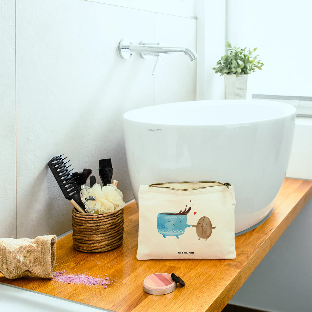 Make-up bag Coffee Bean Mäppchen, pencil case, Schminkbeutel, Waschbeutel, Stiftemäppchen, aufbewahrungsbeutel, beauty tasche, aufbewahrungstasche, Etui, Kosmetiktasche, pinsel tasche, Waschtasche, kosmetiktäschchen, Schminktasche, toiletry bag, Federmappe, Schlampermäppchen, beauty case, Schminktäschchen, Kulturbeutel, Kosmetikbeutel, Kulturtasche, utensilientasche, Tiermotive, Tiere, Lustige Sprüche, Gute Laune, Kaffee, Genuss, Glück, Kaffeebohne, Zufriedenheit