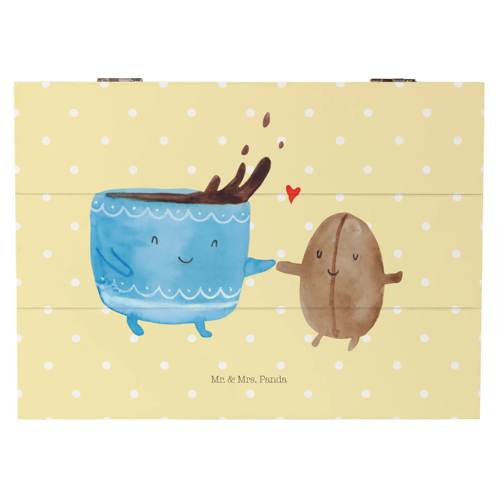 Holzkiste Kaffee Bohne Geschenkdose, Schatulle, Dekokiste, Truhe, XXL, Geschenkbox, Erinnerungskiste, Aufbewahrungsbox, Erinnerungsbox, Kiste, Holzkiste, Schatzkiste, Tiermotive, Gute Laune, lustige Sprüche, Tiere, Genuss, Glück, Zufriedenheit, Kaffee, Kaffeebohne