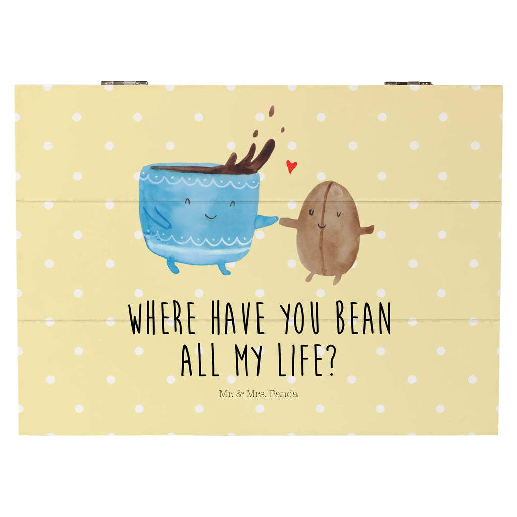 Holzkiste Kaffee Bohne Geschenkdose, Schatulle, Dekokiste, Truhe, XXL, Geschenkbox, Erinnerungskiste, Aufbewahrungsbox, Erinnerungsbox, Kiste, Holzkiste, Schatzkiste, Tiermotive, Gute Laune, lustige Sprüche, Tiere, Genuss, Glück, Zufriedenheit, Kaffee, Kaffeebohne