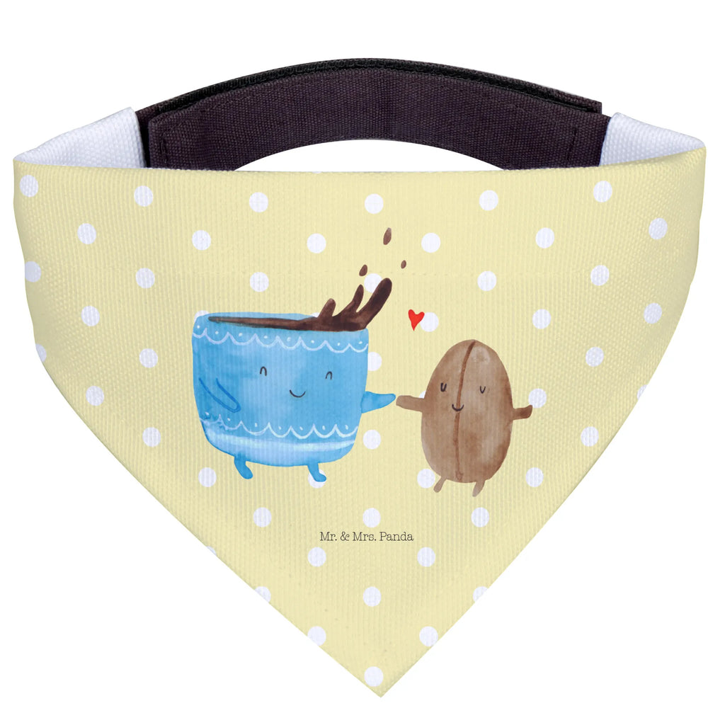 Chusta na szyję dla psa L kawa ziarno mittel, mittelgroße Hunde, Tuch, Halstuch, Hunde, Hundehalstuch, Tiermotive, lustige Sprüche, Gute Laune, Tiere, Kaffee, Glück, Kaffeebohne, Genuss, Zufriedenheit