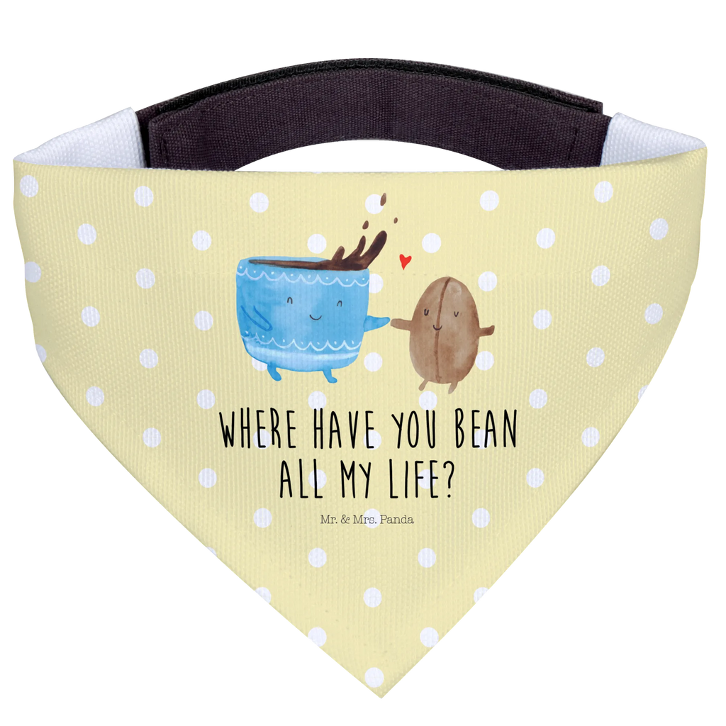 Chusta na szyję dla psa L kawa ziarno mittel, mittelgroße Hunde, Tuch, Halstuch, Hunde, Hundehalstuch, Tiermotive, lustige Sprüche, Gute Laune, Tiere, Kaffee, Glück, Kaffeebohne, Genuss, Zufriedenheit