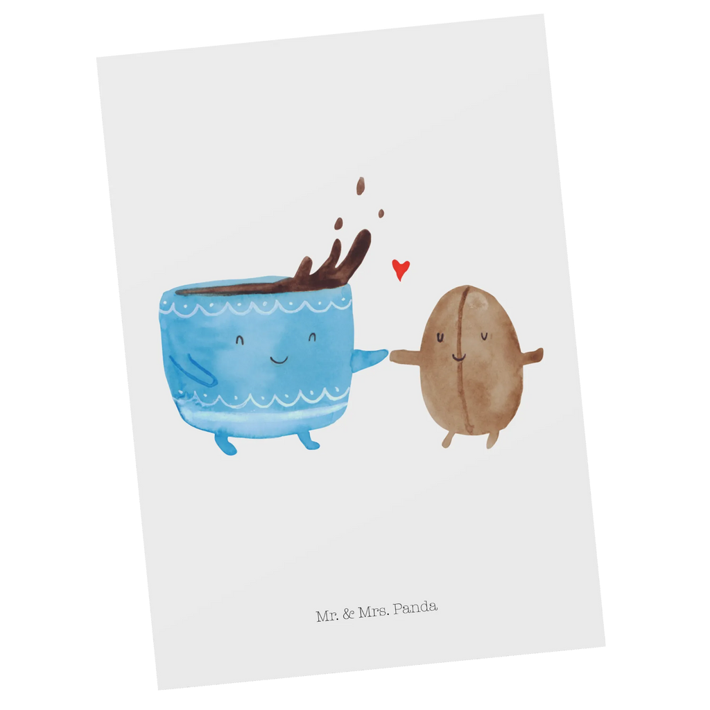 Pocztówka kawa ziarno Motywy zwierzęce, dobra energia, zabawne powiedzonka, zwierzęta