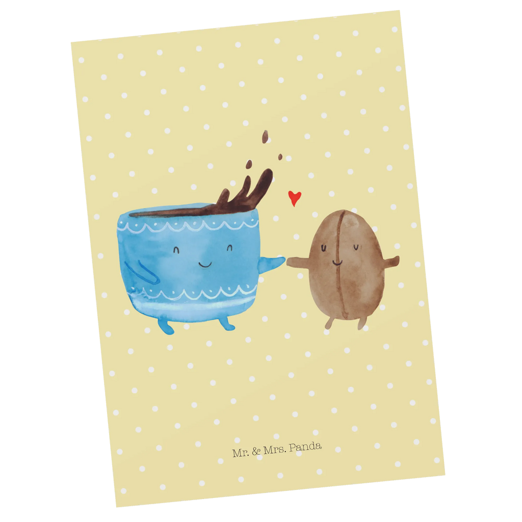 Pocztówka kawa ziarno Motywy zwierzęce, dobra energia, zabawne powiedzonka, zwierzęta