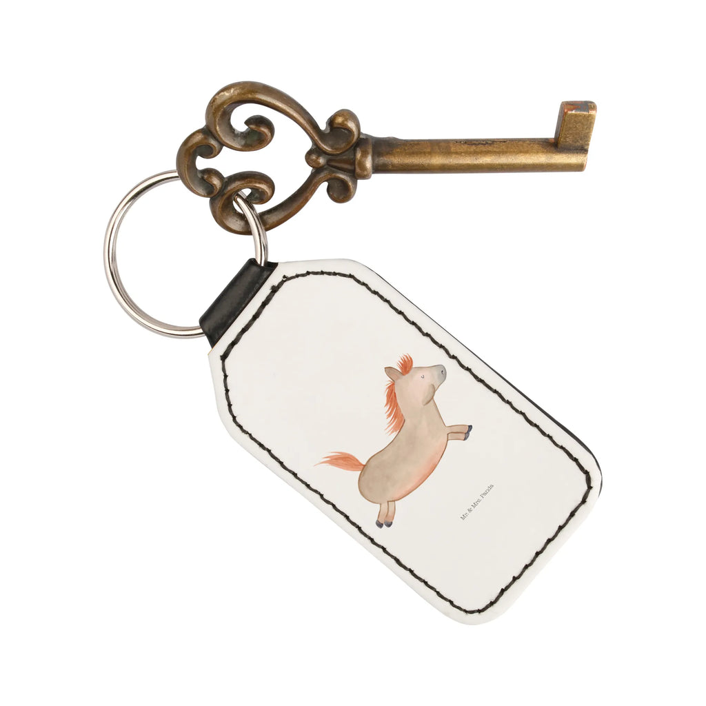 Rectangular key ring Horse Jump lucky charm, pendant, key ring, bag pendant, keychain, farm, farm animals, animals, horse, stable, horses, riding out, riding, pony, horse stable, horse owner