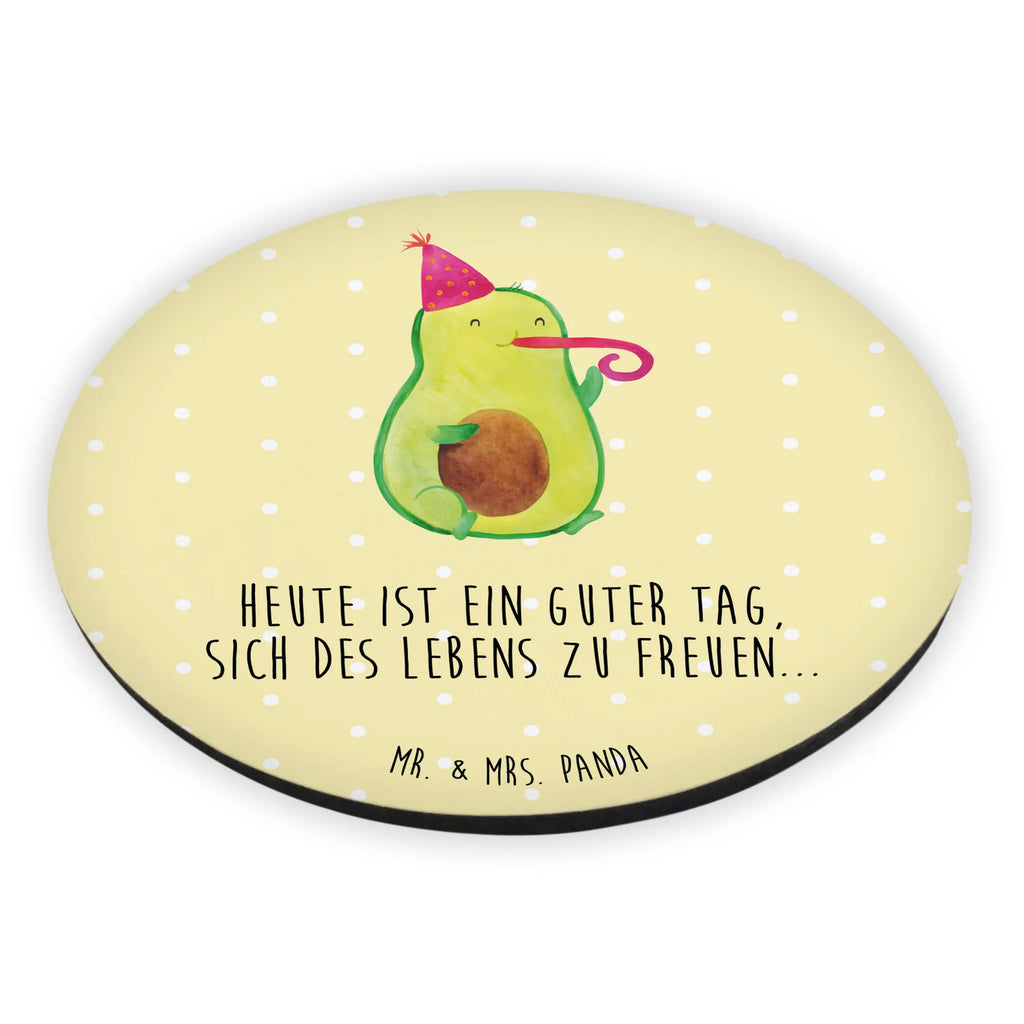 Okrągły magnes Awokado impreza magnete, rundmagnet, kühlschrankmagnete, Kühlschrankmagnet, Vegan, Gesund, Veggie, Avocado, Feier, Tröte, Fete, Feierlichkeit, Party, Gute Laune, Geburtstag