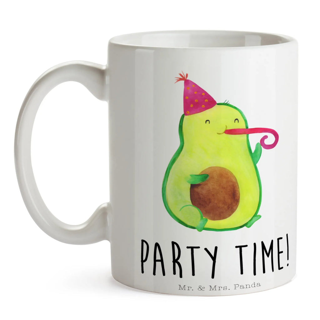Mug avocado party time Porzellantasse, Tasse mit Motiven, Tasse, Kaffeetasse, Bürotasse, Keramiktasse, Geschenktasse, Teetasse, Tasse mit Zitaten, Avocado, Veggie, Vegan, Gesund