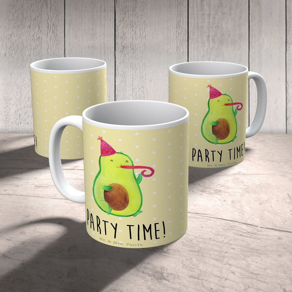 Mug avocado party time Porzellantasse, Tasse mit Motiven, Tasse, Kaffeetasse, Bürotasse, Keramiktasse, Geschenktasse, Teetasse, Tasse mit Zitaten, Avocado, Veggie, Vegan, Gesund