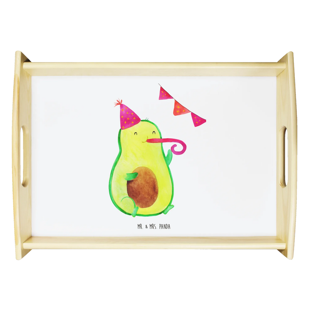 Serviertablett Avocado Party Time Serviertablett, Holztablett, Frühstückstablett, Tablett, Küchentablett, Dekotablett, Avocado, Veggie, Vegan, Gesund