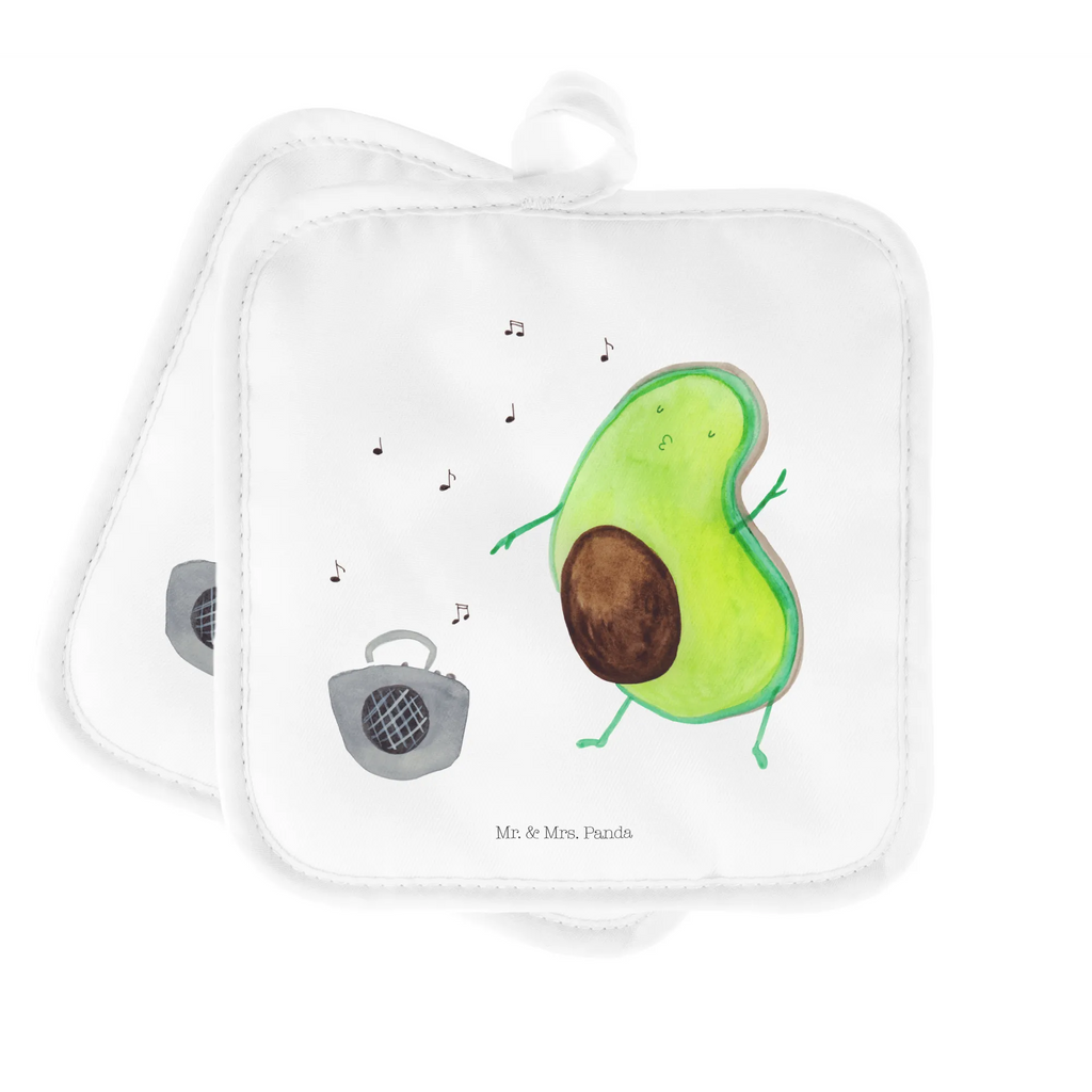 2er Set Topflappen  Avocado tanzt Topflappen 2er Set, topfhalter, Topflappen, Topflappenset, Topflappen Set, Topfuntersetzer, Topfhandschuhe, 2er Set Topflappen, Vegan, Gesund, Avocado, Veggie