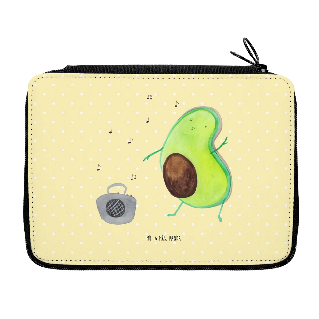 Leather folder avocado Dance gift, pen roll, pupil, enrolment, pencil case, school, motif, pencil bag, primary school, child, avocado, vegetables