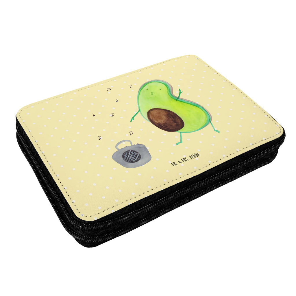 Leather folder avocado Dance gift, pen roll, pupil, enrolment, pencil case, school, motif, pencil bag, primary school, child, avocado, vegetables