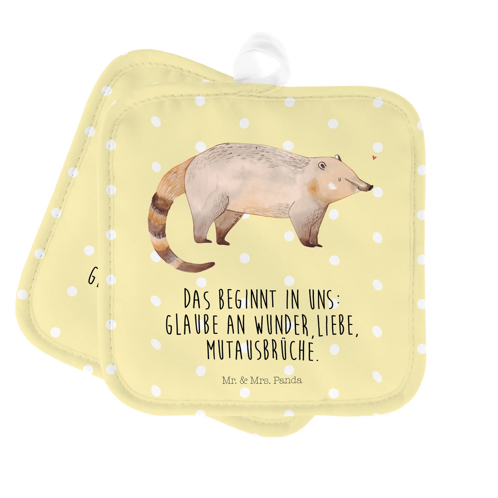 2er Set Topflappen  Nasenbaer topfhalter, Topfuntersetzer, Topfhandschuhe, Topflappenset, Topflappen Set, Topflappen, Topflappen 2er Set, 2er Set Topflappen, Tiere, Tiermotive, Gute Laune, Lustige Sprüche, Nasenbär, Nasenbären, Bär, Rüsselbär