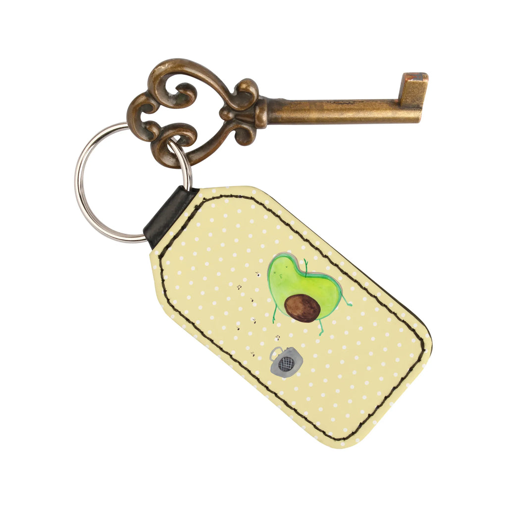 Rectangular key ring avocado Dance pendant, key ring, keychain, lucky charm, bag pendant, avocado, vegetables