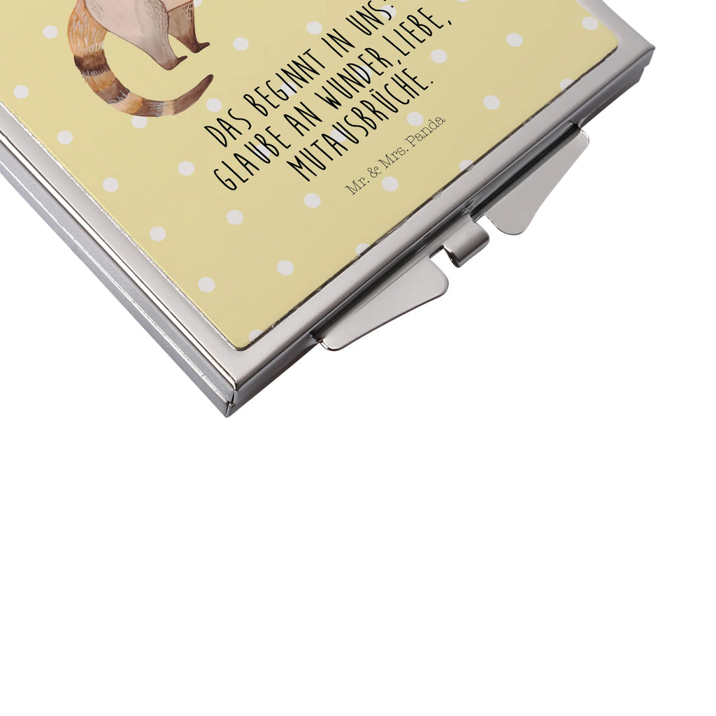 Kwadratowe lusterko do torebki Koati Kosmetikspiegel Klein, Mini Spiegel, Handtaschenspiegel, Runder Taschenspiegel, Schminkspiegel Kompakt, Taschenspiegel, Klappbarer Handspiegel, Vintage Kompaktspiegel, Silber, Reise Spiegel, Kompaktspiegel, Tragbarer Spiegel, Taschen-Kosmetikspiegel, Handspiegel Geschenkidee, Spiegel Für Unterwegs, Handspiegel Zum Mitnehmen, Handspiegel Mit Hülle, Klappspiegel, Quadratischer Handspiegel, Spiegel Für Schminktasche, Spiegel Für Handtasche, Schminkspiegel To Go, Klappbarer Taschenspiegel, Spiegel Für Make-Up Tasche, Design Taschenspiegel, Handspiegel Für Damen, Deko Handspiegel, Gute Laune, Tiermotive, Tiere, Lustige Sprüche, Nasenbär, Rüsselbär, Bär, Nasenbären