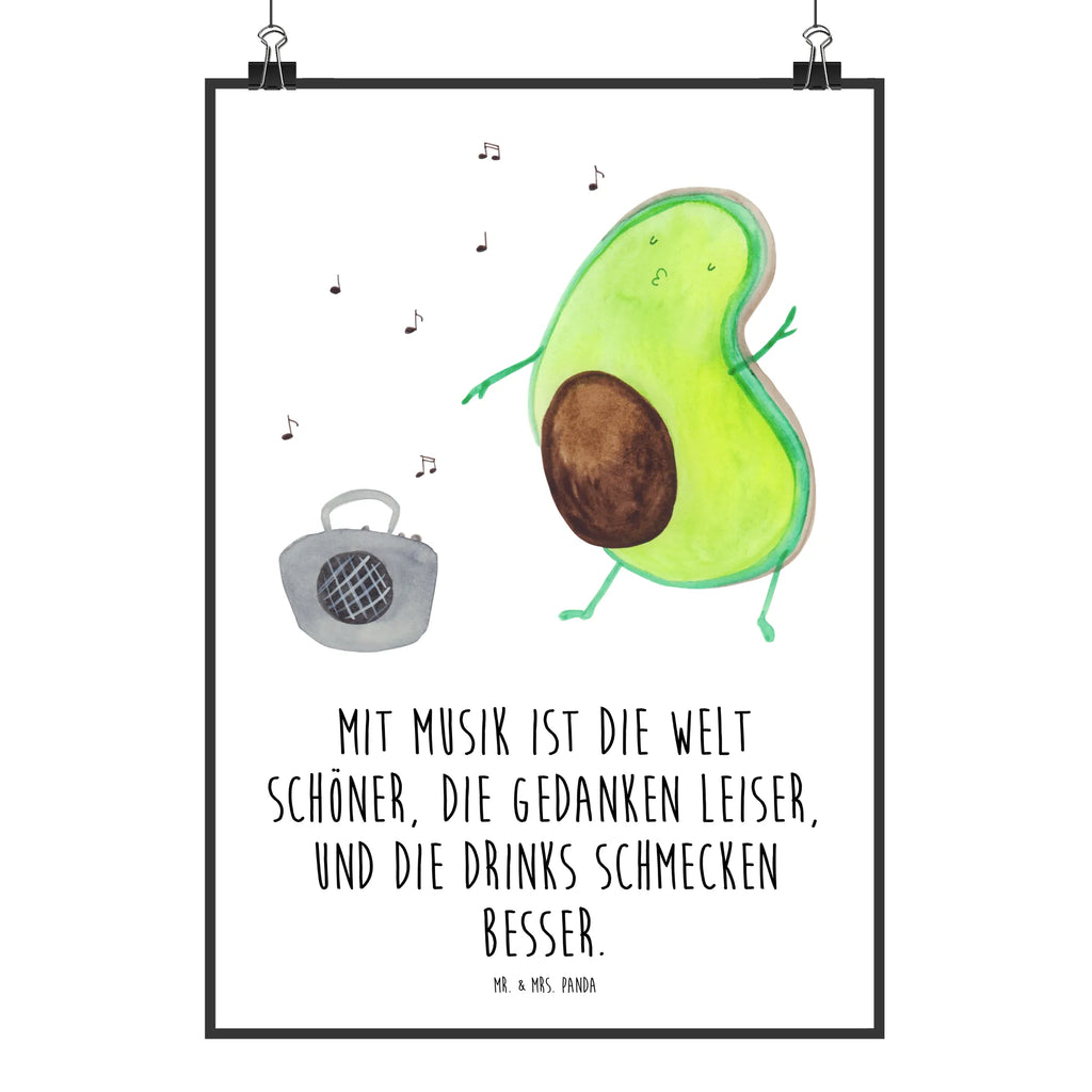 Plakat Awokado tańczyć Designposter, Wanddeko Bild, Wanddeko, Wandposter, Mr. & Mrs. Panda Poster, Kunstdruck, Küchenposter, Wanddekoration, Raumdekoration, Kinderposter, Posterdruck, Bild, Poster, Handgemaltes Poster, Avocado, Veggie, Vegan, Gesund