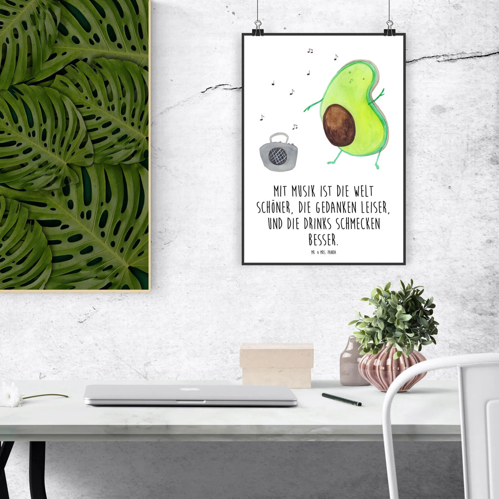 Plakat Awokado tańczyć Designposter, Wanddeko Bild, Wanddeko, Wandposter, Mr. & Mrs. Panda Poster, Kunstdruck, Küchenposter, Wanddekoration, Raumdekoration, Kinderposter, Posterdruck, Bild, Poster, Handgemaltes Poster, Avocado, Veggie, Vegan, Gesund
