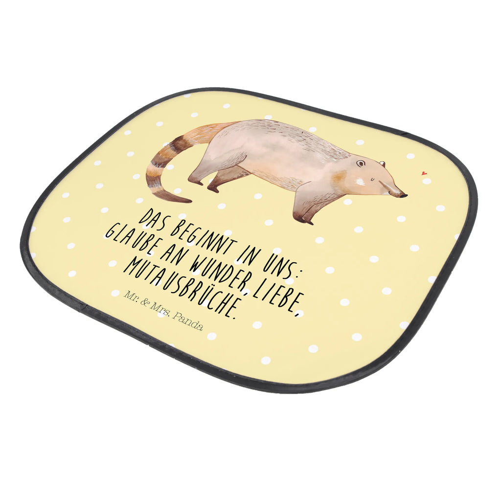 Osłona przeciwsłoneczna do samochodu Koati Motywy zwierzęce, dobra energia, zabawne powiedzonka, zwierzęta